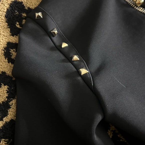 Philipp Plein Black Long Sleeve Dress with Studded Detail - Picture 9 of 12